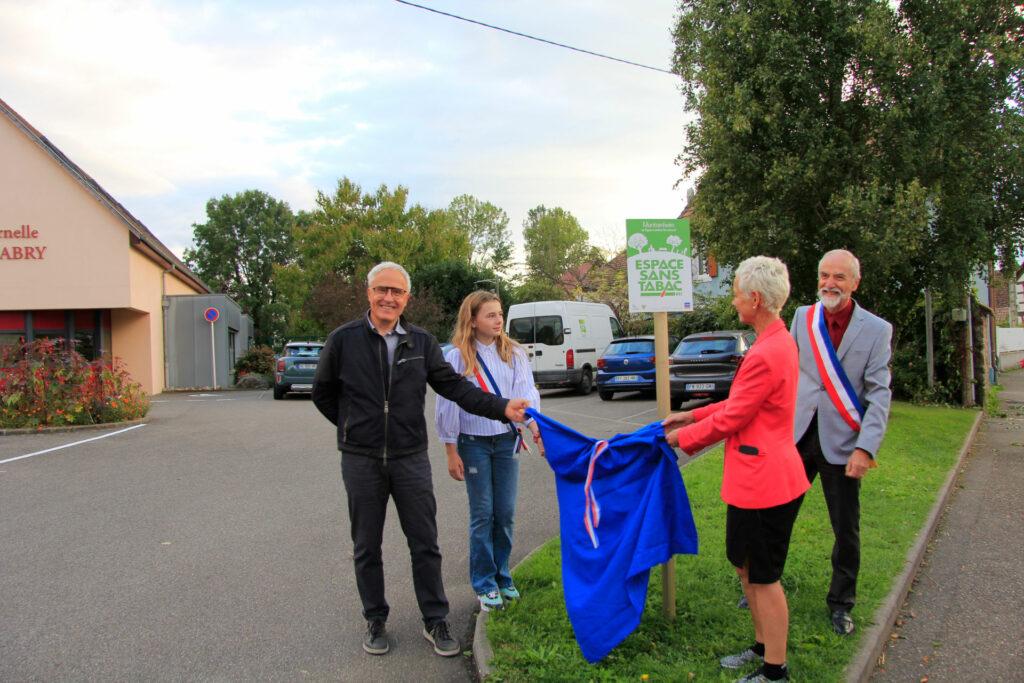 Espace sans tabac inauguré le 21 septembre 2022 à Muntzenheim